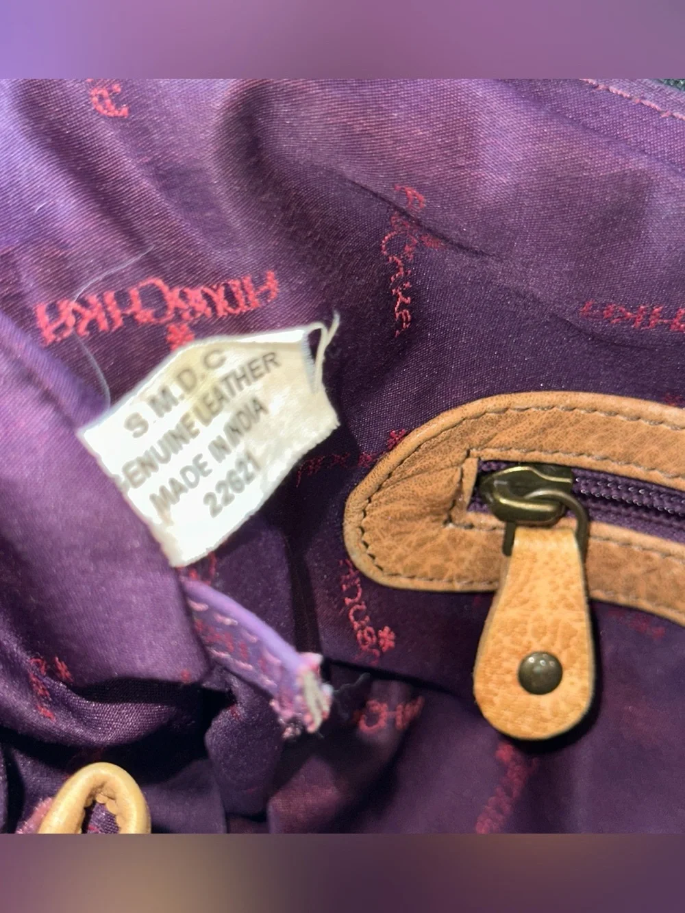 Anuschka Hand Painted Genuine Leather Hobo Shoulder Bag Peacock Floral